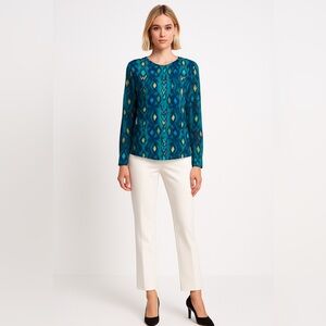 Equipment Liam  Print Silk Blouse – Size S  Top